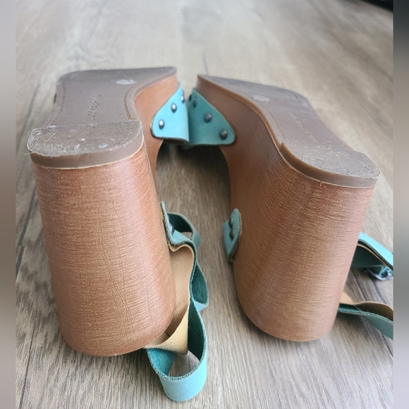 Lucky Brand Wedges Teal size 8 - Picture 9 of 16